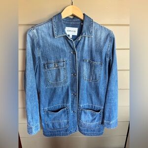 Orvis Women's Blue Denim Chore Coat